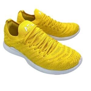 APL Athletic Propulsion Labs Techloom Wave Running Shoe Sneaker Yellow 7.5